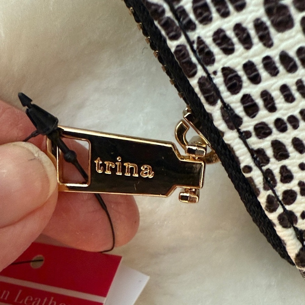 Trina Turk Black and White Croco Wallet - Picture 4 of 10
